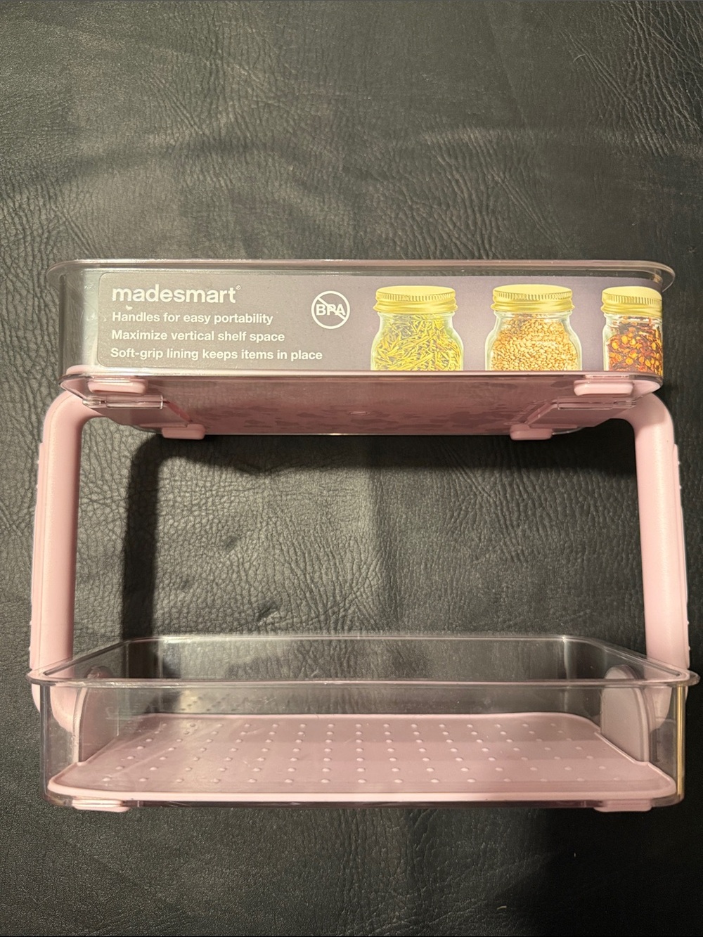 NWT homegoods Pink Two-Tier Kitchen Organizer Shelf